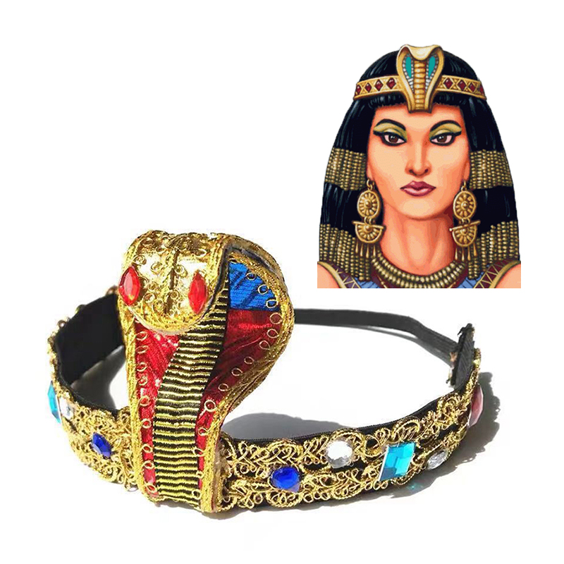 Women Accessories In Egypt - งูรูป Headpiece คลีโอพัตรา Headdress อียิปต์ Queen