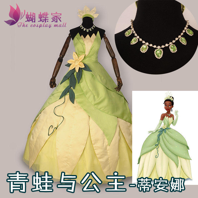 Women Accessories Aesthetic - ชุดเจ้าหญิงเทียน่าคอสเพลย์เครื่องแต่งกายคาร์นิวัลพร้อมอุปกรณ์เสริมผมฮาโลวีนปาร์ตี้คริสต์มาสผู้ชายผู้หญิงเครื่องแต่งกาย