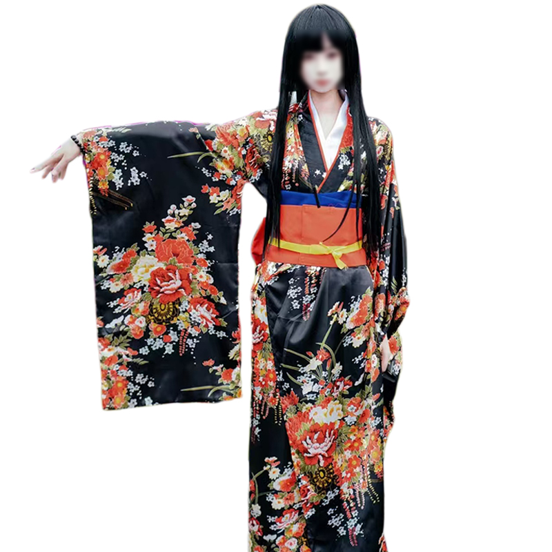 Women'S Kimono Accessories - Anime Jigoku Shoujo คอสเพลย์ Enma Ai