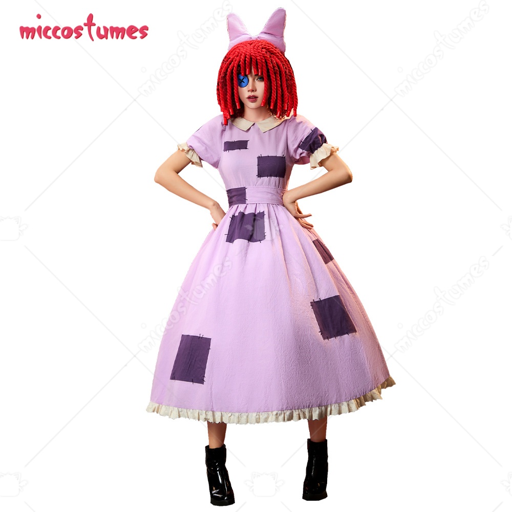 Women Accessories Aesthetic - 【พร้อมจัดส่ง】ชุดคอสเพลย์ผู้หญิงจาก Cosplay.fm ชุดตุ๊กตาผ้าสีม่วงพร้อมเข็มขัดและเครื่องประดับผมเปีย