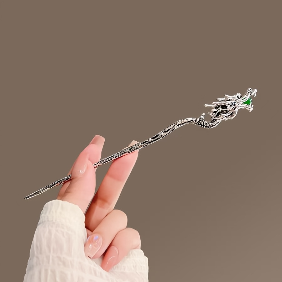 Women Accessories Aesthetic - กิ๊บติดผมรูปมังกร 1 ชิ้น ทันสมัย ​​อเนกประสงค์ เรียบง่าย
