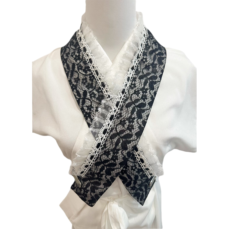 Women'S Kimono Accessories - เครื่องประดับคอเสื้อปลอมแบบญี่ปุ่น แต่งลูกไม้ปักลายระบาย ยูเอะ เอริ สำหรับชุดฟุริโซเดะ คิโมโน
