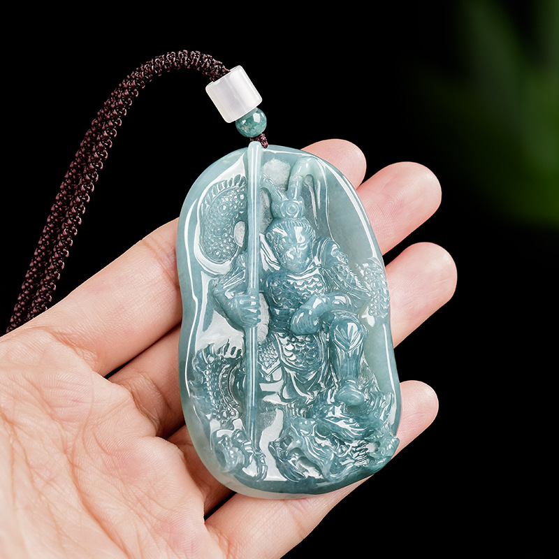 Women Accessories Gift - หยกพม่า จี้รูปพระพิฆเนศ สร้อยคอ ของขวัญสุดหรูสำหรับผู้หญิง เครื่องประดับแฟชั่น หยกพม่าแกะสลัก