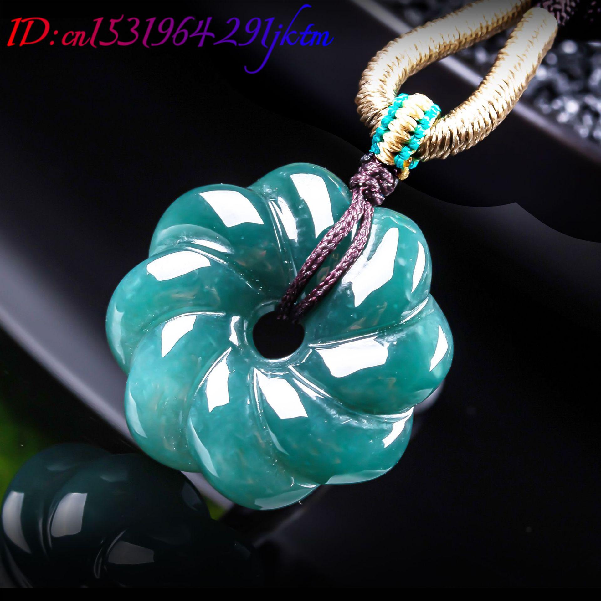 จี้สร้อยคอหยกพม่าแท้รูปดอกไม้  - Women Accessories Gift บทวิจารณ์และราคา