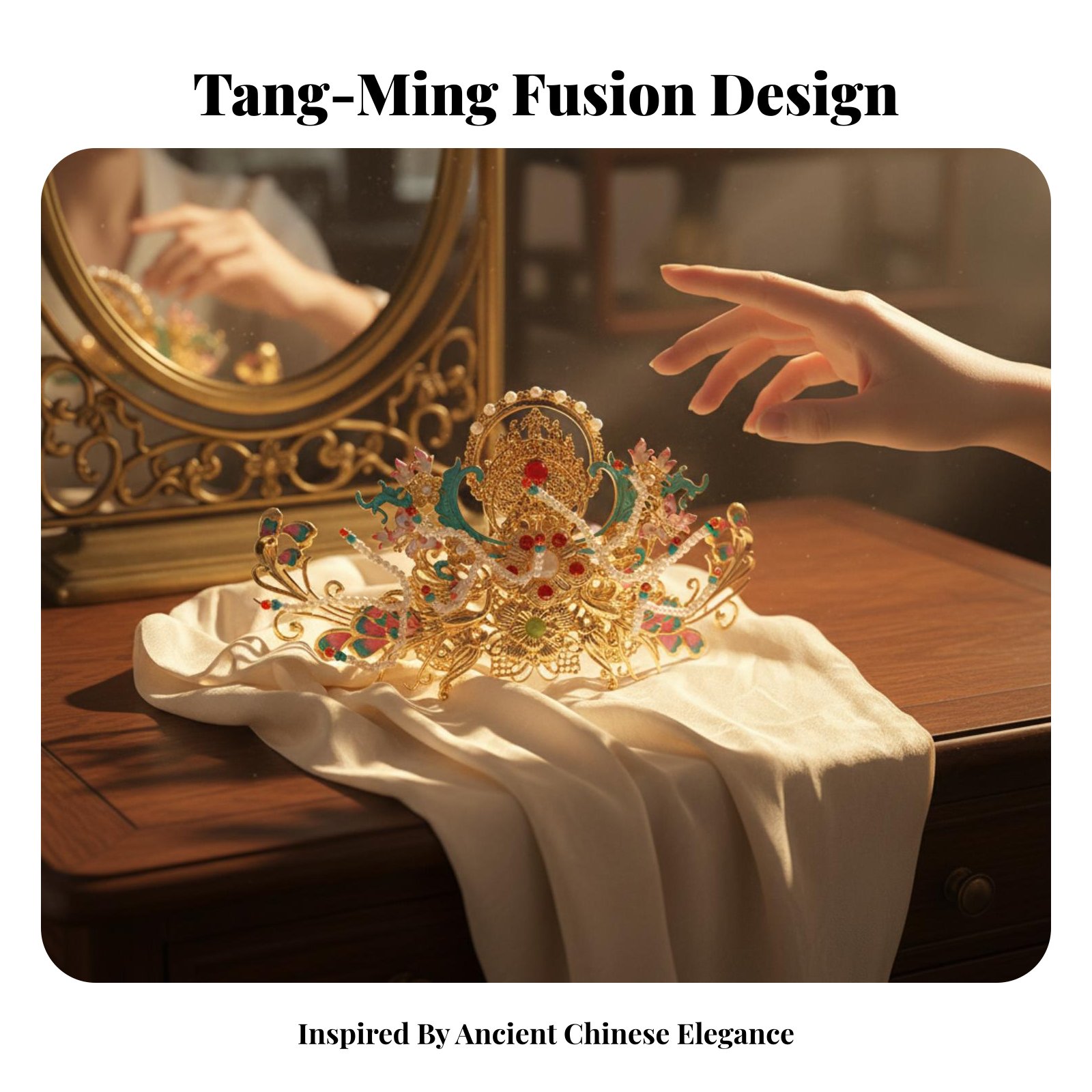 มงกุฎผมแบบจีนโบราณ สวยงามดุจเท - Women Accessories Aesthetic บทวิจารณ์และราคา