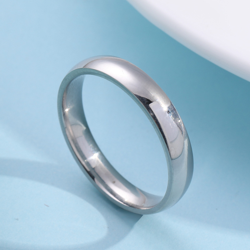 แหวนไทเทเนียมสตีล 4 มม. ทรงโค้ - Women'S Accessories Manufacturers บทวิจารณ์และราคา