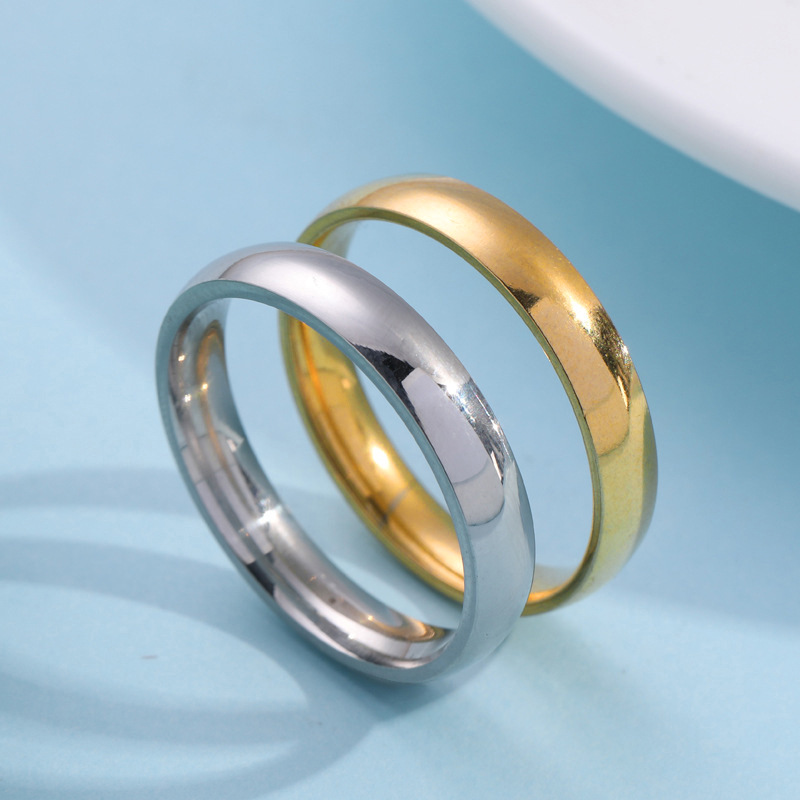 แหวนไทเทเนียมสตีล 4 มม. ทรงโค้ - Women'S Accessories Manufacturers บทวิจารณ์และราคา