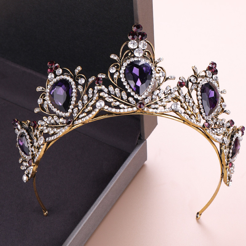 มงกุฎหรูหราสไตล์บาโรก วินเทจ ท - Women Accessories Gift บทวิจารณ์และราคา