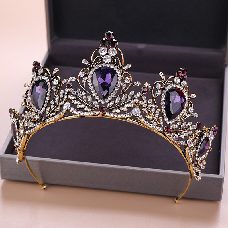 มงกุฎหรูหราสไตล์บาโรก วินเทจ ท - Women Accessories Gift บทวิจารณ์และราคา