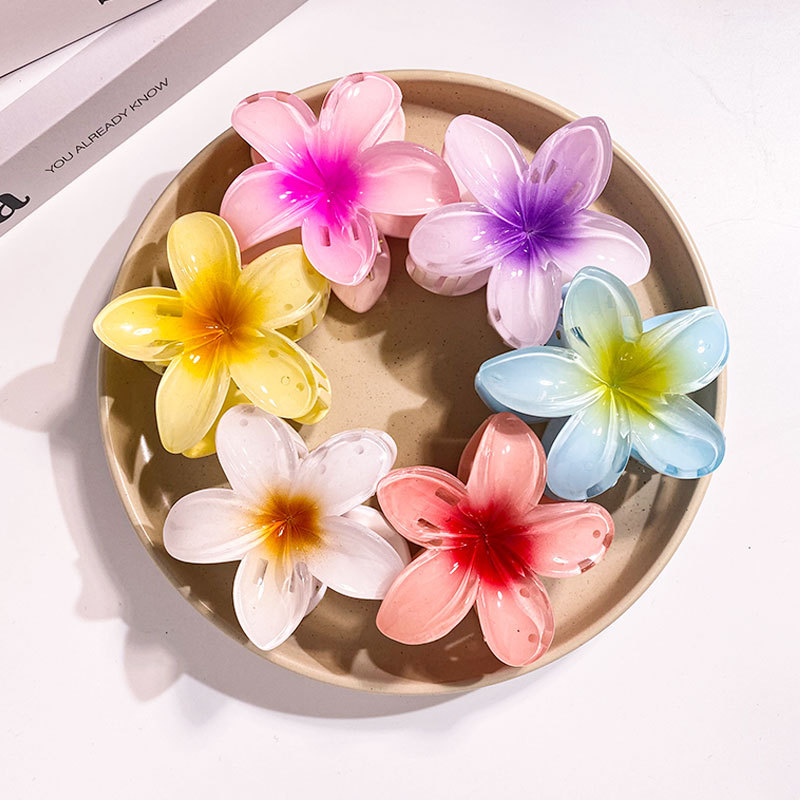 1/6PCS 8 ซม.ผู้หญิงคลิปผมดอกไม - Women Accessories In Wholesale บทวิจารณ์และราคา