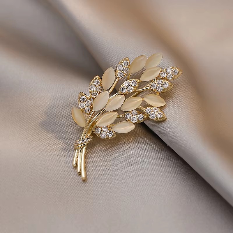 เข็มกลัดรูปรวงข้าวและขนนก สไตล - Women'S Accessories Manufacturers บทวิจารณ์และราคา