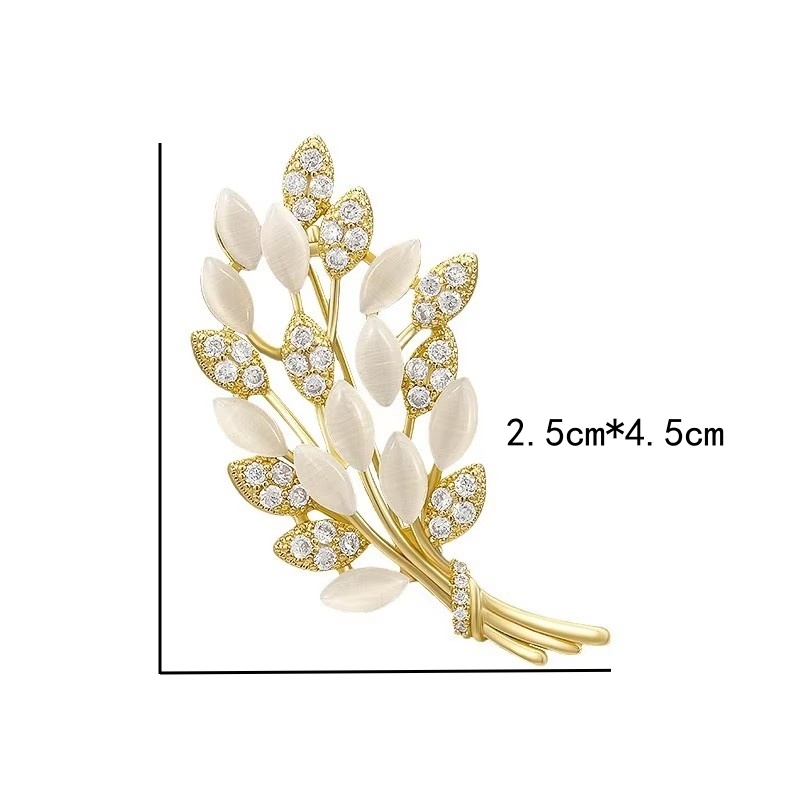 เข็มกลัดรูปรวงข้าวและขนนก สไตล - Women'S Accessories Manufacturers บทวิจารณ์และราคา