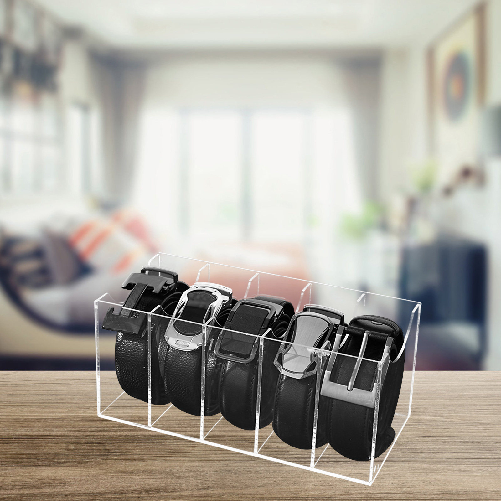 กล่องเก็บเข็มขัดอะคริลิคแบบโปร - Women Accessories Organizer บทวิจารณ์และราคา