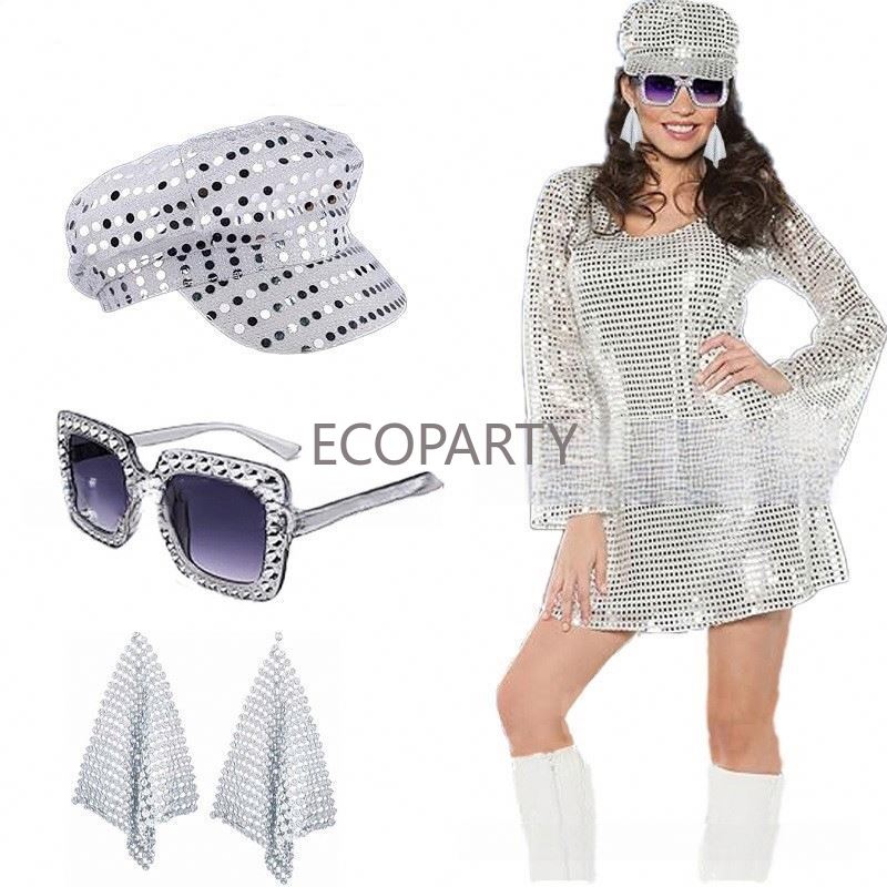 2024 3PCS/5PCS 70S Discoเครื่อ - Women'S Accessories In The 80S บทวิจารณ์และราคา