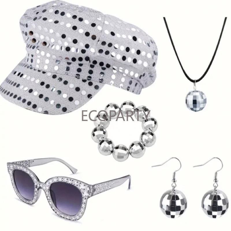2024 3PCS/5PCS 70S Discoเครื่อ - Women'S Accessories In The 80S บทวิจารณ์และราคา
