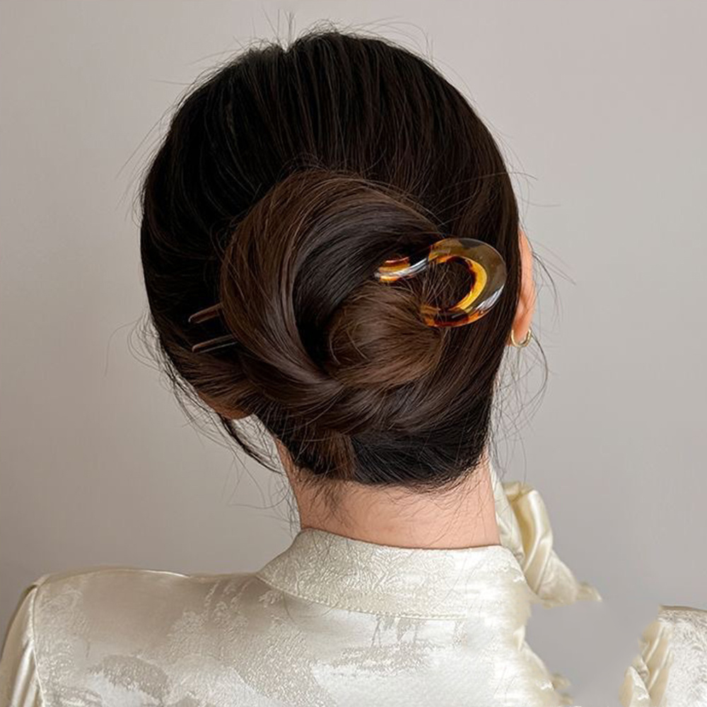 กิ๊บติดผมรูปตัวยู แฟชั่นลายกระ - Women Accessories Aesthetic บทวิจารณ์และราคา