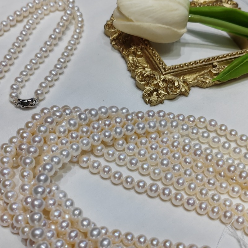 สร้อยไข่มุกธรรมชาติขนาด 18 นิ้ - Women'S Accessories Manufacturers บทวิจารณ์และราคา
