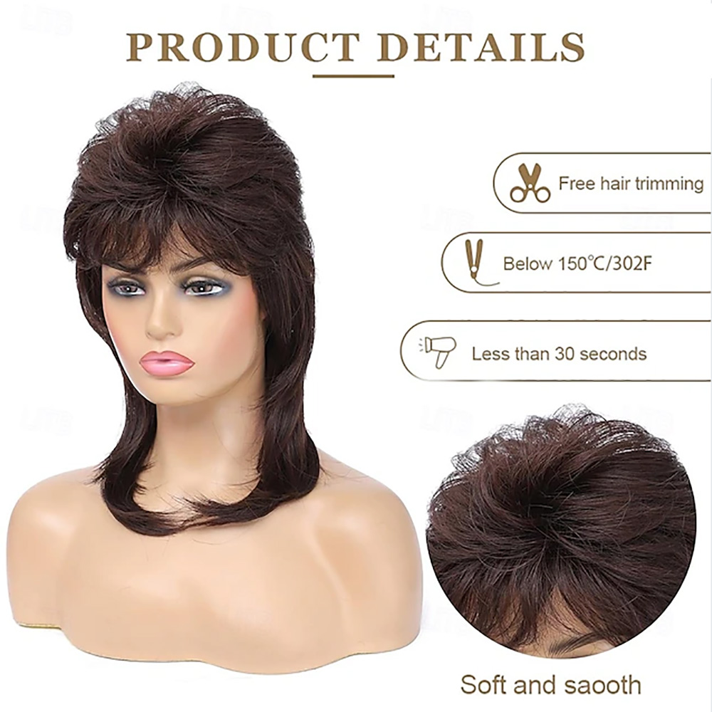 HAIRJOY ​​วิกผมสังเคราะห์สำหรั - Women'S Accessories In The 80S บทวิจารณ์และราคา